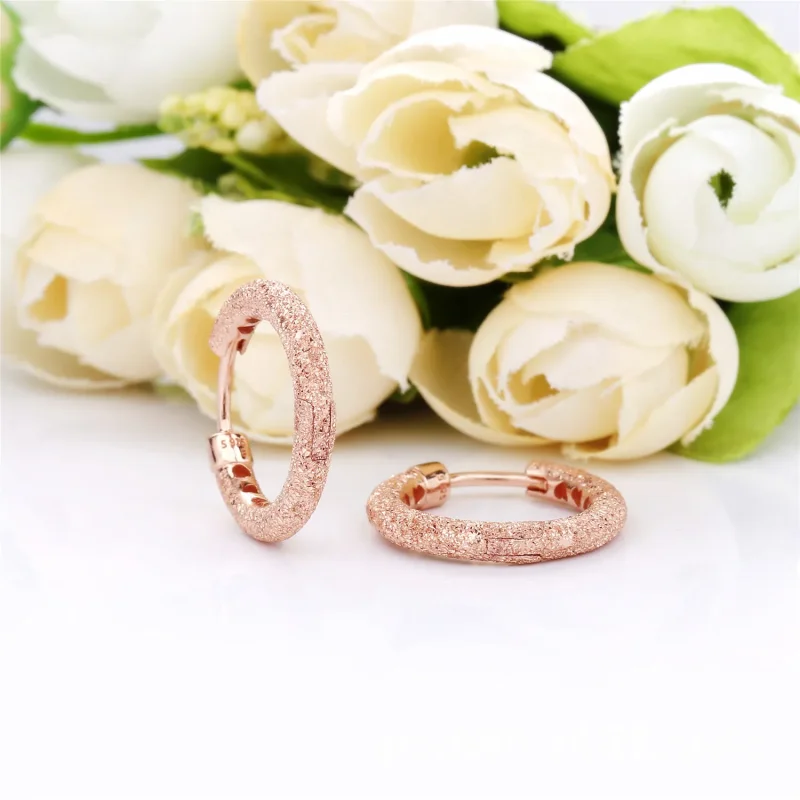 (slika za) Matte Brilliance obročasti uhani, Pandora Rose™ - 287930 - Ogled 3