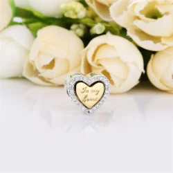 PANDORA obesek In My Heart - 767606CZ