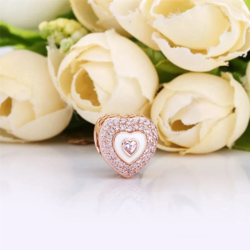 (slika za) PANDORA obesek Srčki na srčkih - 788097NPR - Ogled 2