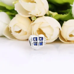 PANDORA obesek za okna v obliki srca - 798006EN63
