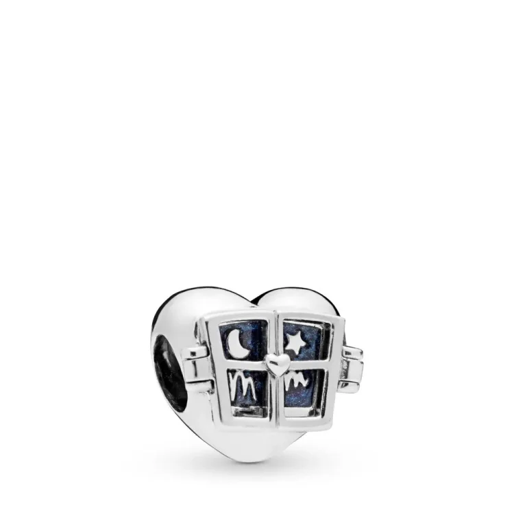 PANDORA obesek za okna v obliki srca - 798006EN63
