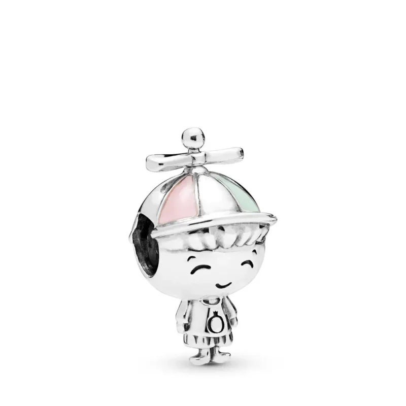 (slika za) PANDORA Propeler Hat Boy Charm - 798015ENMX - Slika izdelka
