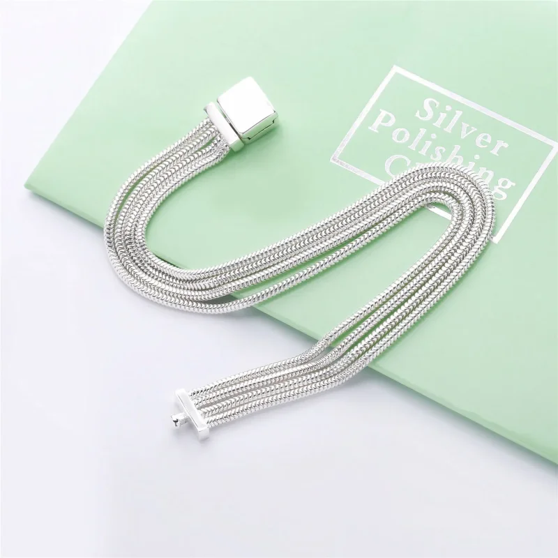 (slika za) Pandora Reflexions™ Multi Snake Chain Zapestnica - 597943 - Ogled 2