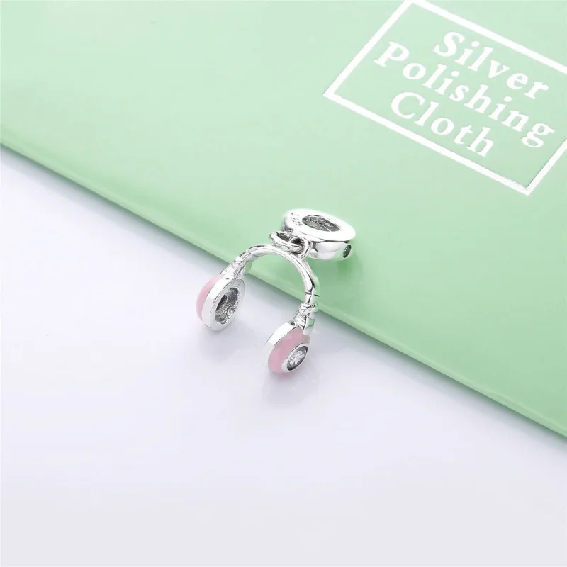 (slika za) PANDORA Rožnate viseče slušalke - 797902EN160 - Ogled 3