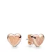 Uhani Matte Brilliance Hearts, Pandora Rose™ - 287928