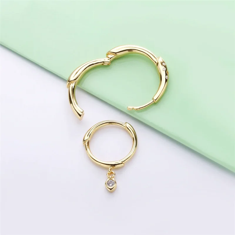 (slika za) Uhani s cvetnimi stebli, Pandora Shine™ - 267927CZ - Ogled 4