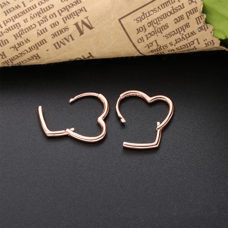 (slika za) PANDORA Asimetrični uhani v obliki srca - 288307 - Ogled 3