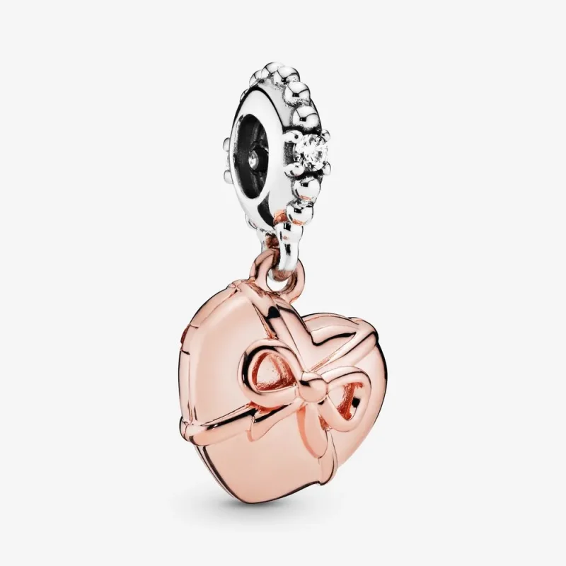 (slika za) PANDORA Brazilski viseči obesek z zavitim srcem - 788025CZ - Slika izdelka