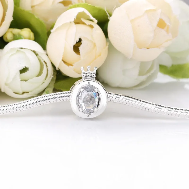 (slika za) PANDORA Clear Sparkling Crown O Charm - 798266CZ - Ogled 3