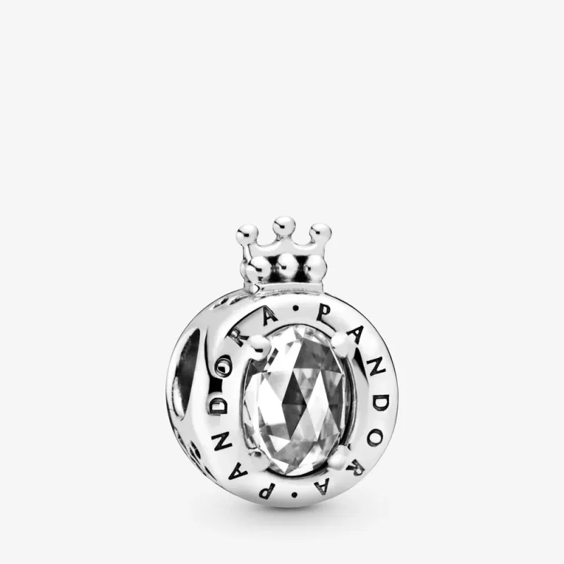 (slika za) PANDORA Clear Sparkling Crown O Charm - 798266CZ - Slika izdelka