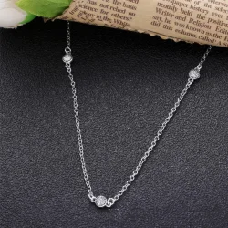 PANDORA Dazzling Dainty Droplets ogrlica - 590525CZ