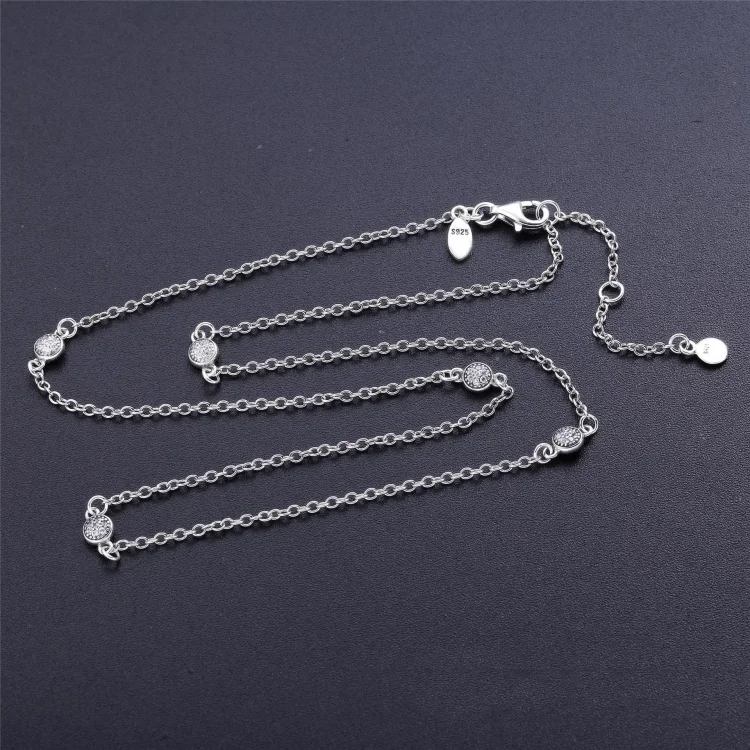 PANDORA Dazzling Dainty Droplets ogrlica - 590525CZ