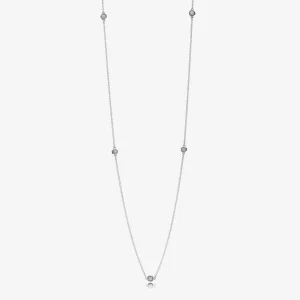 (slika za) PANDORA Dazzling Dainty Droplets ogrlica - 590525CZ