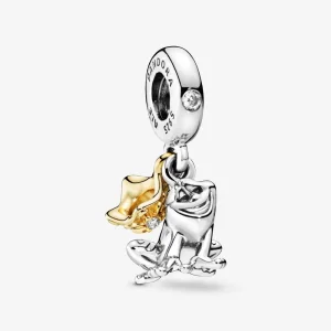 (slika za) Pandora Disney Frog Prince Naveen Dangle - 768235CZ
