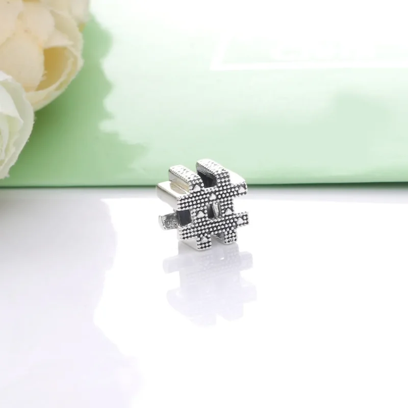 (slika za) PANDORA Hashtag Symbol Charm - 798128 - Ogled 2