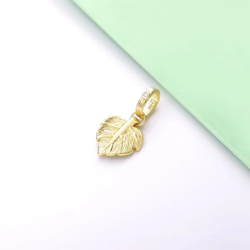 (slika za) PANDORA obesek s svetlečimi listi - 368251CZ - Ogled 2