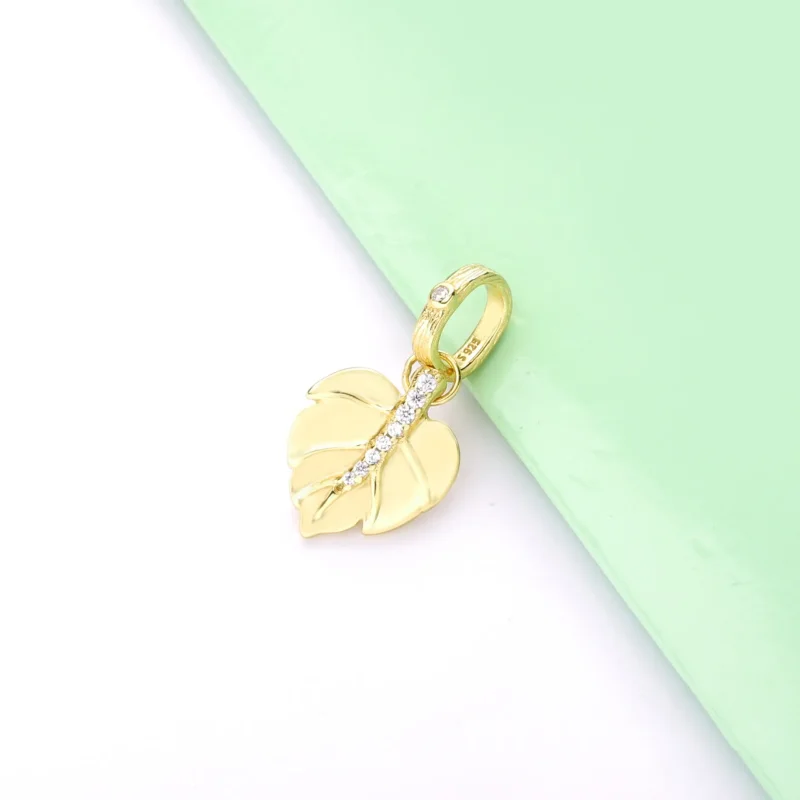 (slika za) PANDORA obesek s svetlečimi listi - 368251CZ - Ogled 3