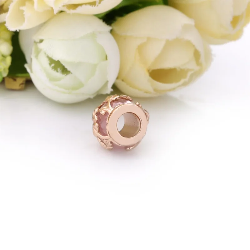 (slika za) PANDORA obesek z rožnatimi okrasnimi listi - 788238SSP - Ogled 5