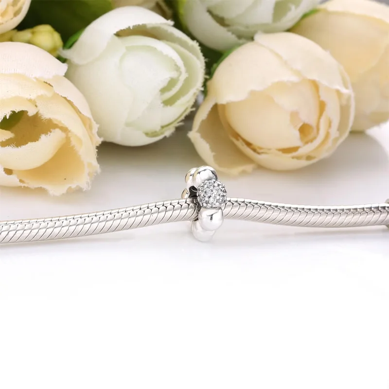 (slika za) PANDORA obesek za distančnik iz poliranega tlakovca - 798310CZ - Ogled 2