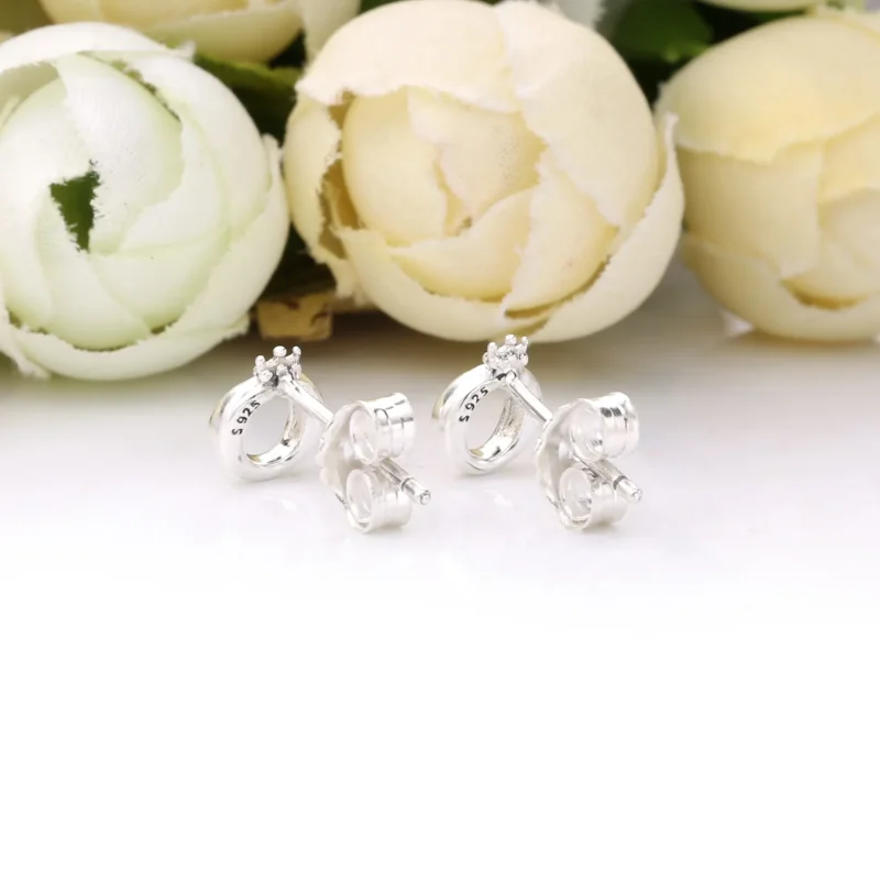 (slika za) PANDORA polirani uhani s krono O - 298295 - Ogled 3