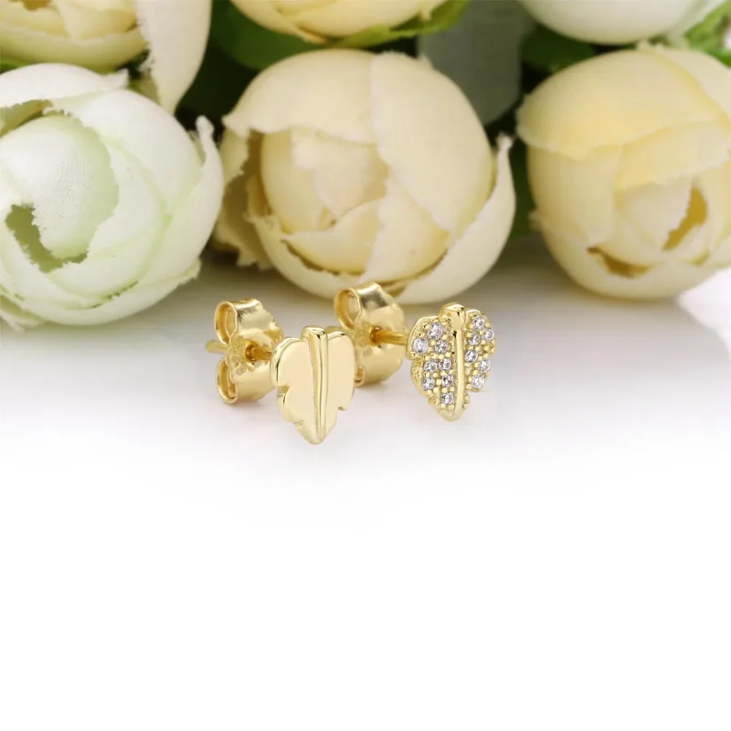 (slika za) Pandora Shine, sijoči in bleščeči uhani z lističi - 268334CZ - Ogled 2