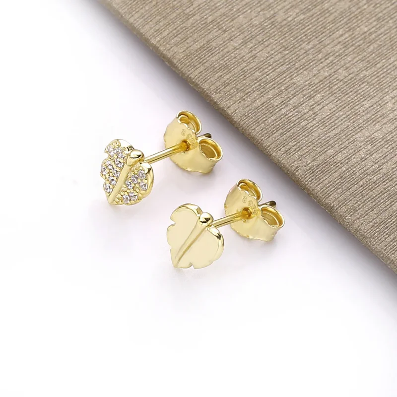 (slika za) Pandora Shine, sijoči in bleščeči uhani z lističi - 268334CZ - Ogled 4