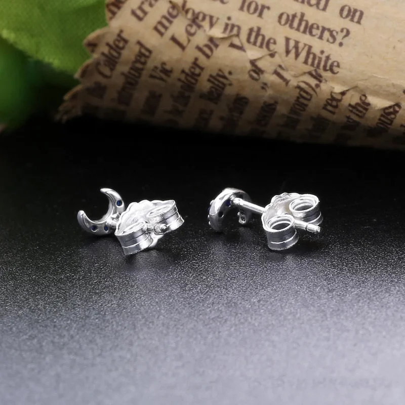 (slika za) PANDORA Uhani My Moon Single Stud - 298534C01 - Ogled 4