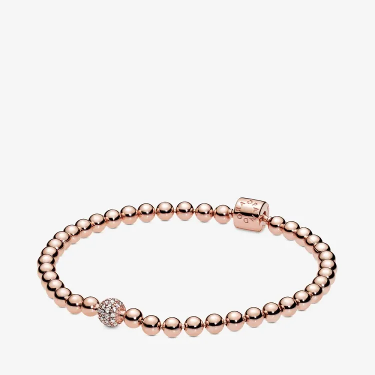PANDORA Zapestnica s perlicami v stilu pavé - 588342CZ