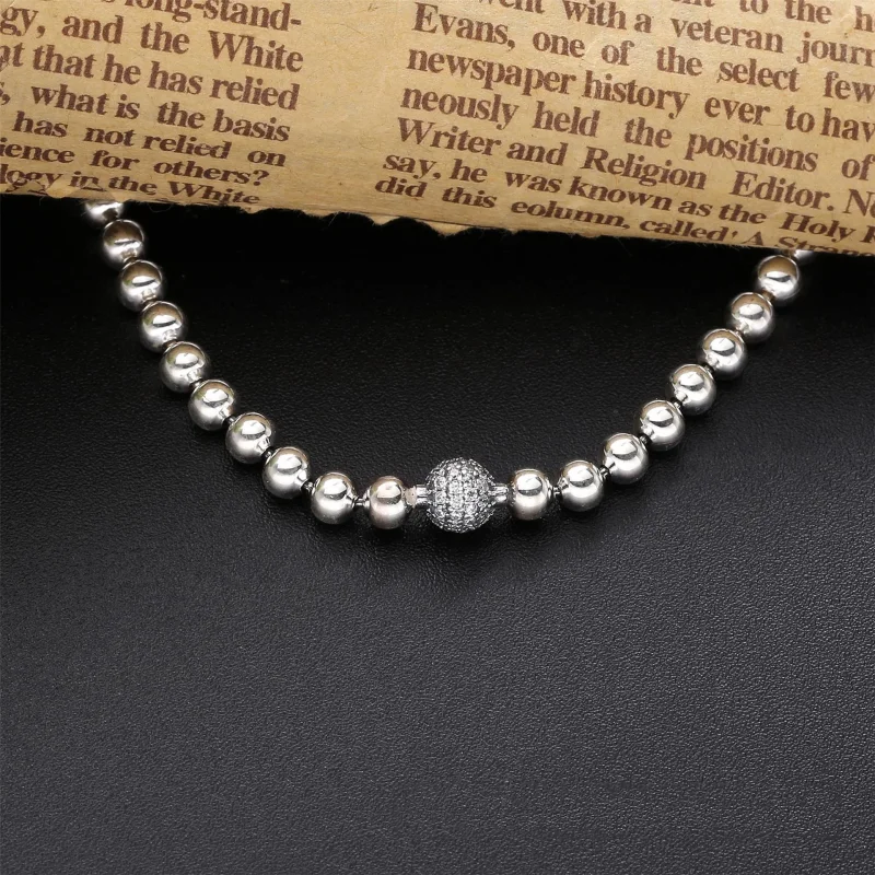 (slika za) PANDORA Zapestnica s perlicami v stilu pavé - 598342CZ - Ogled 3