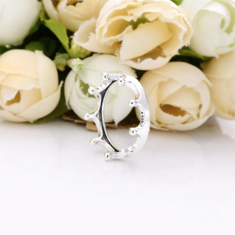 (slika za) Polirani kronski prstan Pandora iz srebra šterling - 198599C00 - Ogled 2