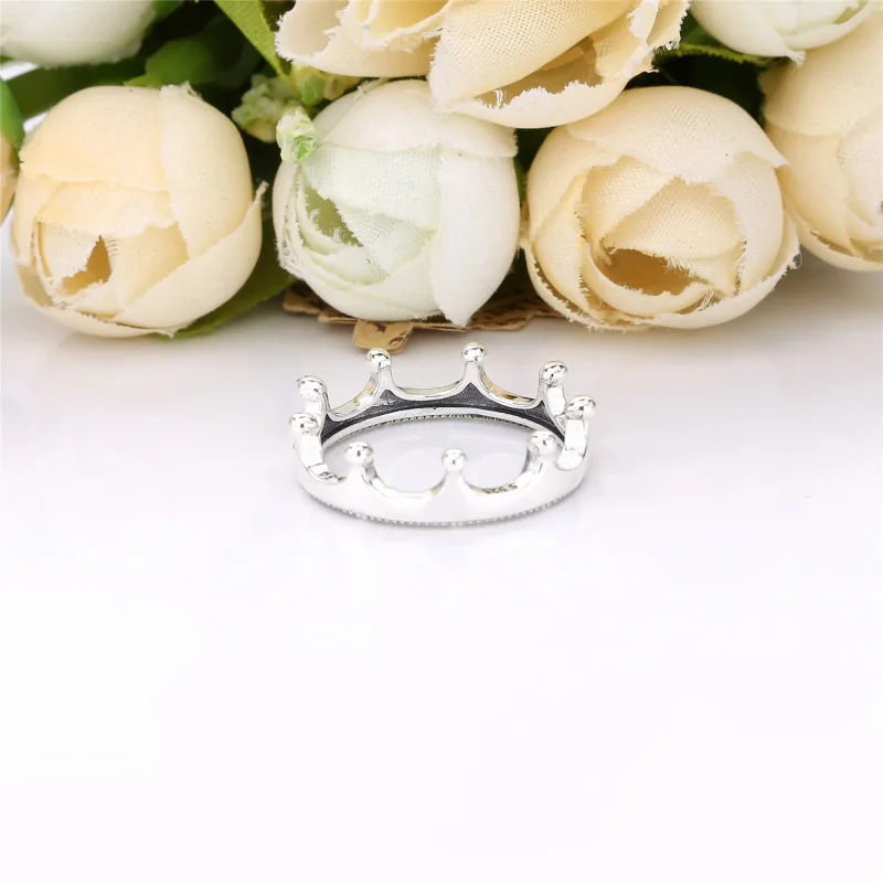 (slika za) Polirani kronski prstan Pandora iz srebra šterling - 198599C00 - Ogled 4