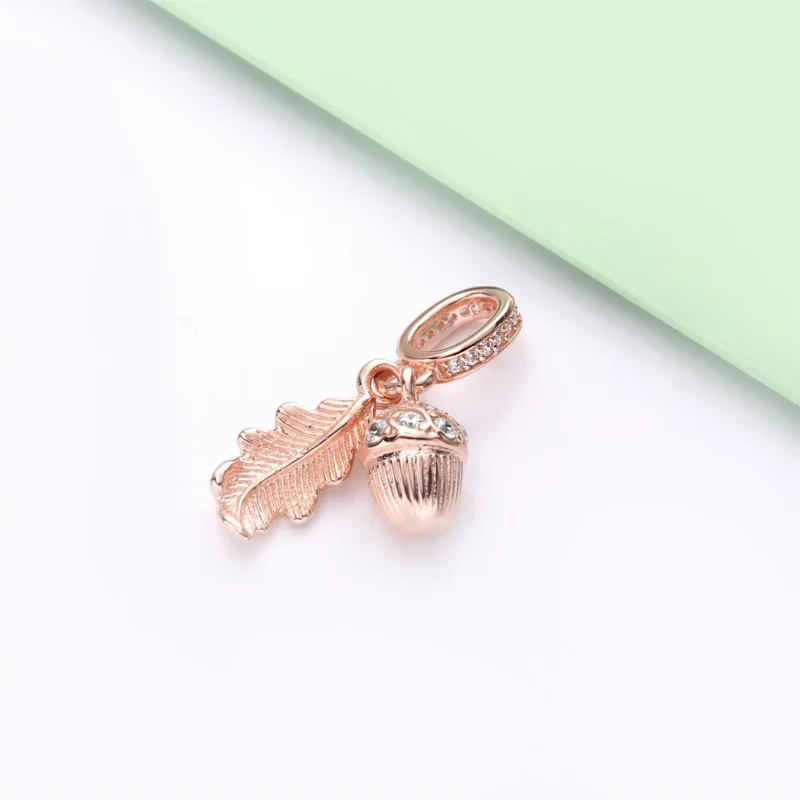 (slika za) Viseči obesek iz želodovega lista PANDORA - 788248CZ - Ogled 3