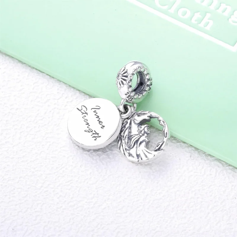 (slika za) Viseči obesek PANDORA Disney Frozen Elsa Nokk - 798456C01 - Ogled 4