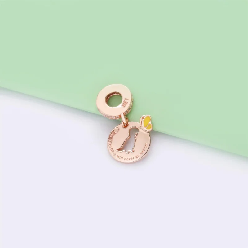 (slika za) Viseči obesek prijateljstva z metuljem dinozavra PANDORA - 788180CZ - Ogled 3