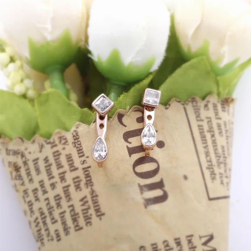 (slika za) Geometrijske oblike Pandora, prozorni uhani CZ - 288509C01 - Ogled 3