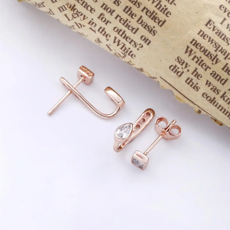 (slika za) Geometrijske oblike Pandora, prozorni uhani CZ - 288509C01 - Ogled 4