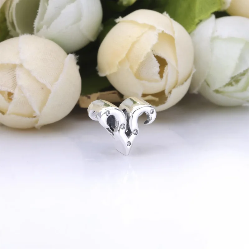 (slika za) PANDORA Bleščeči zodiakalni obesek Oven - 798416C01 - Ogled 3