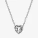 PANDORA Ogrlica z izbočenim srcem - 398425C01
