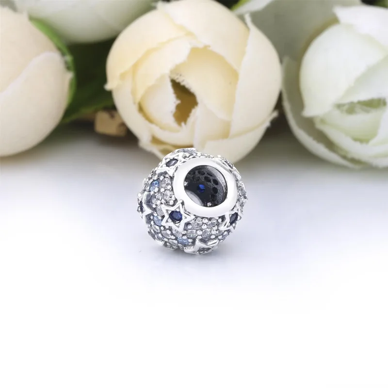 (slika za) PANDORA Pavé obesek z dvignjenimi zvezdicami - 798467C01 - Ogled 3