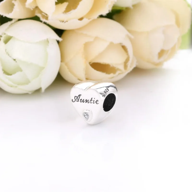 (slika za) PANDORA Obesek Auntie Love Heart Charm - 798261CZ - Ogled 3