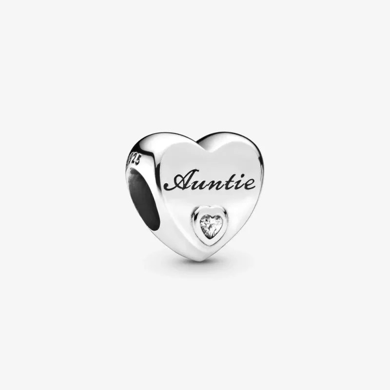 (slika za) PANDORA Obesek Auntie Love Heart Charm - 798261CZ - Slika izdelka