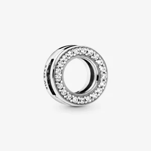 (slika za) PANDORA Obesek za sponke Circle of Pavé - 798600C01