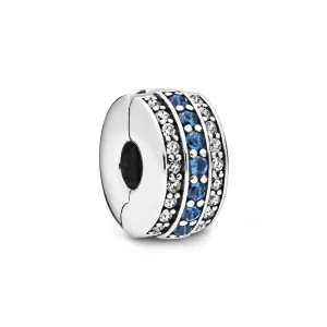 (slika za) Pandora Sparkling Blue Line Clip - 798480C01