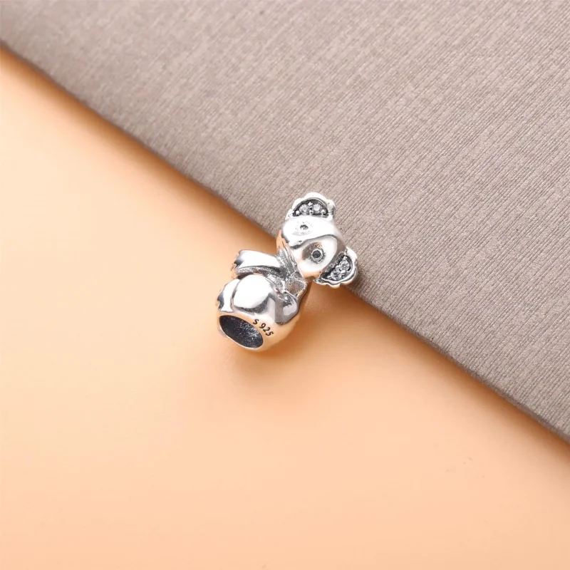 (slika za) Obesek Pandora Koala, črni emajl in prozoren CZ - 798431C01 - Ogled 2