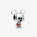 Obesek za rdeče hlače PANDORA Disney Mickey Mouse - 798905C01 Obesek za rdeče hlače PANDORA Disney Mickey Mouse - 798905C01