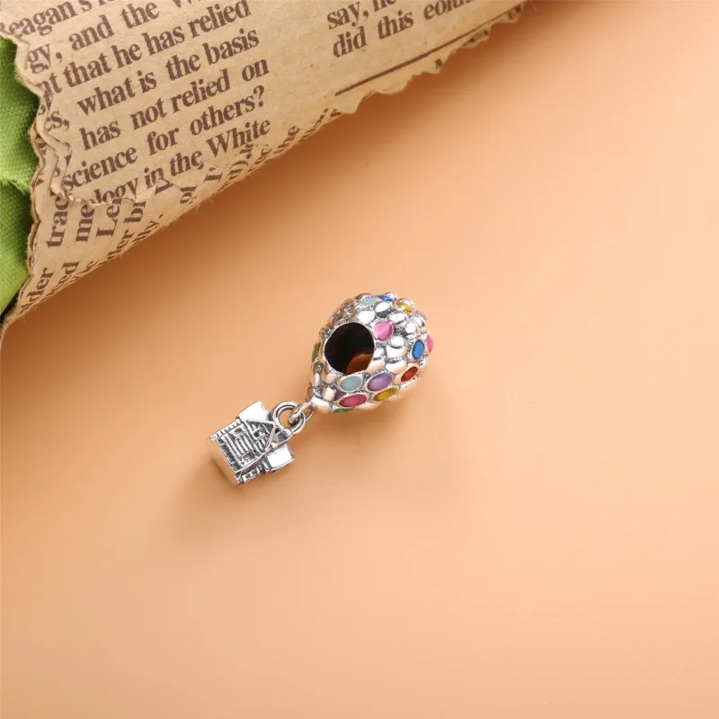 (slika za) PANDORA Disney Pixar Up House & Balloons Charm - 798962C01 - Ogled 3