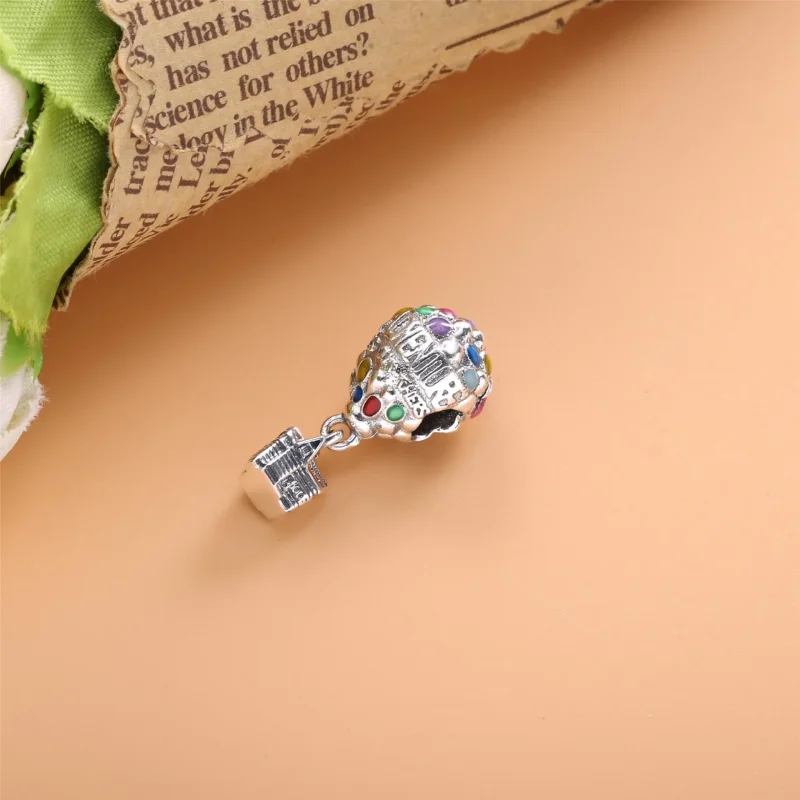 (slika za) PANDORA Disney Pixar Up House & Balloons Charm - 798962C01 - Ogled 4