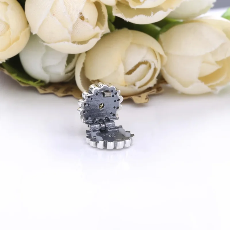 (slika za) PANDORA Obesek s sponkami za rože s svetlečo marjetico - 798766C01 - Ogled 3