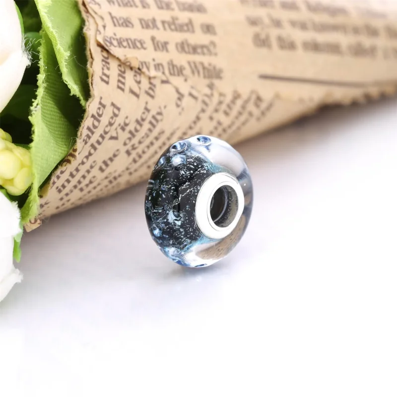 (slika za) PANDORA Obesek z modrim muranskim steklom - 798938C00 - Ogled 4