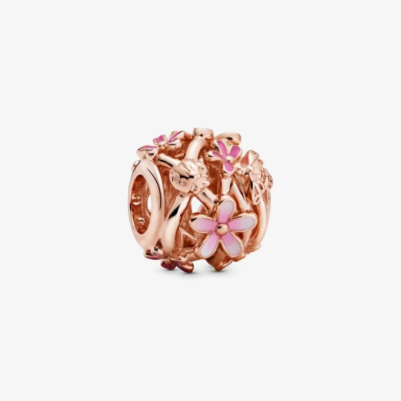 (slika za) PANDORA Obesek z rožnato marjetico Openwork - 788772C01 - Slika izdelka